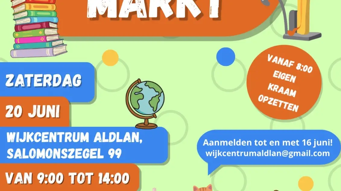 Rommelmarkt en Tuinverkoop op 20 juni 2026