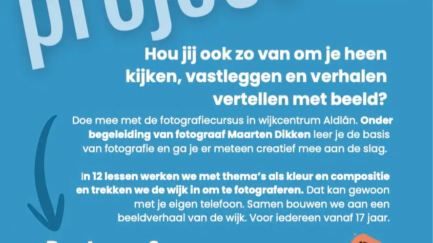 Fotografiecursus via Generatiehuis
