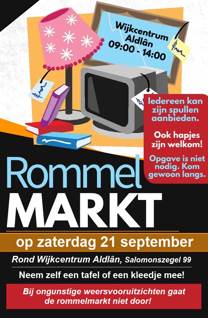 Rommelmarkt en tuinverkoop Aldlân