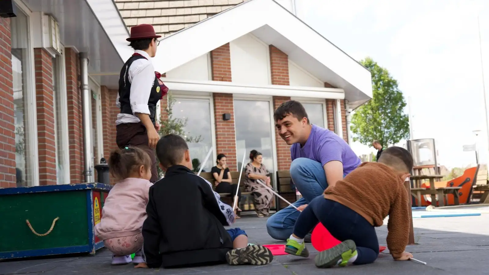 Ukrainian reception centre ’Oer ’t Hout’ in Grou