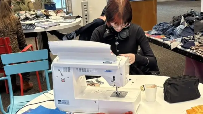 Repairing (children’s) clothes: sewing and/or embroidery